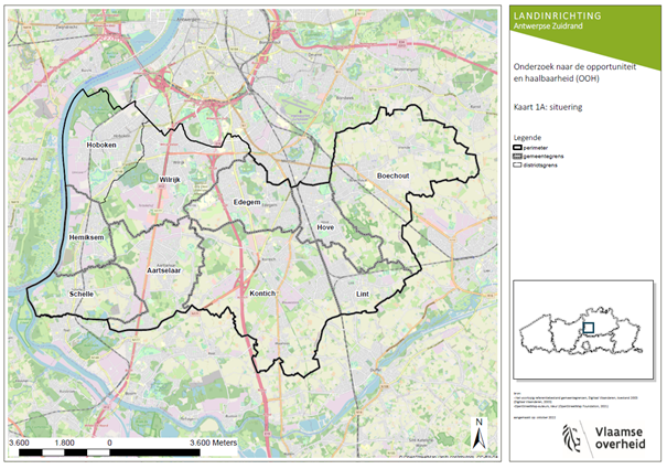 Kaart met projectperimeter.