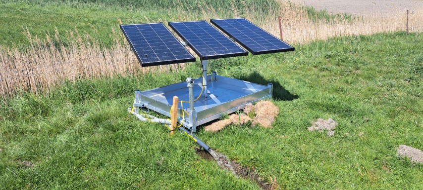 plasdraspomp op zonne-energie