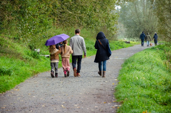 weer of geen weer wandelen doen we toch