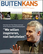 Cover van Buitenkans magazine nummer 4: foto van Toon Denys van de VLM met citaat: "We willen inspireren, niet betuttelen" 