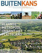 cover Buitenkans 6: luchtfoto, kop: Vlaamse metropool omarmt het platteland