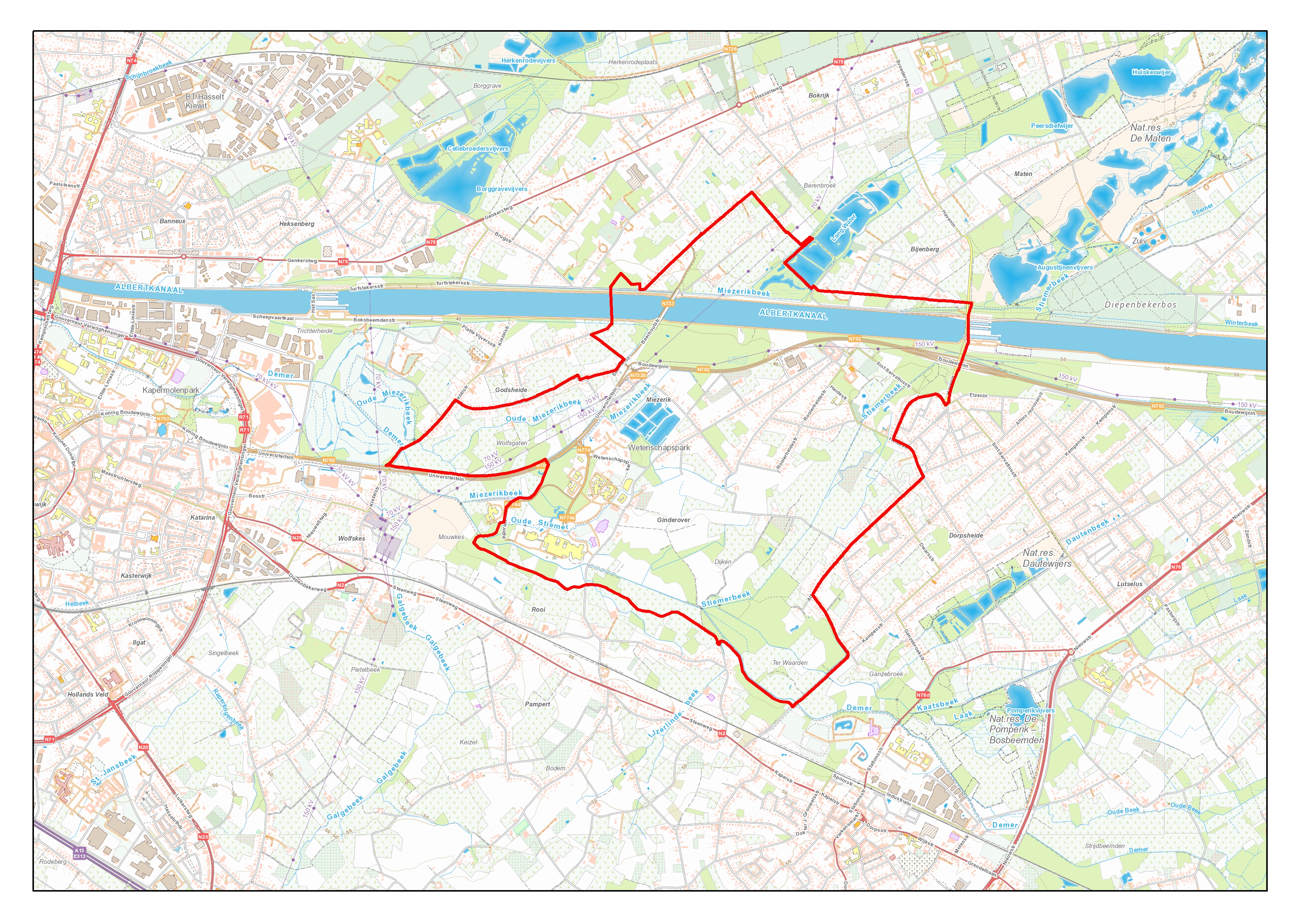 situeringskaart projectgebied lip Oude en Nieuwe Stiemer