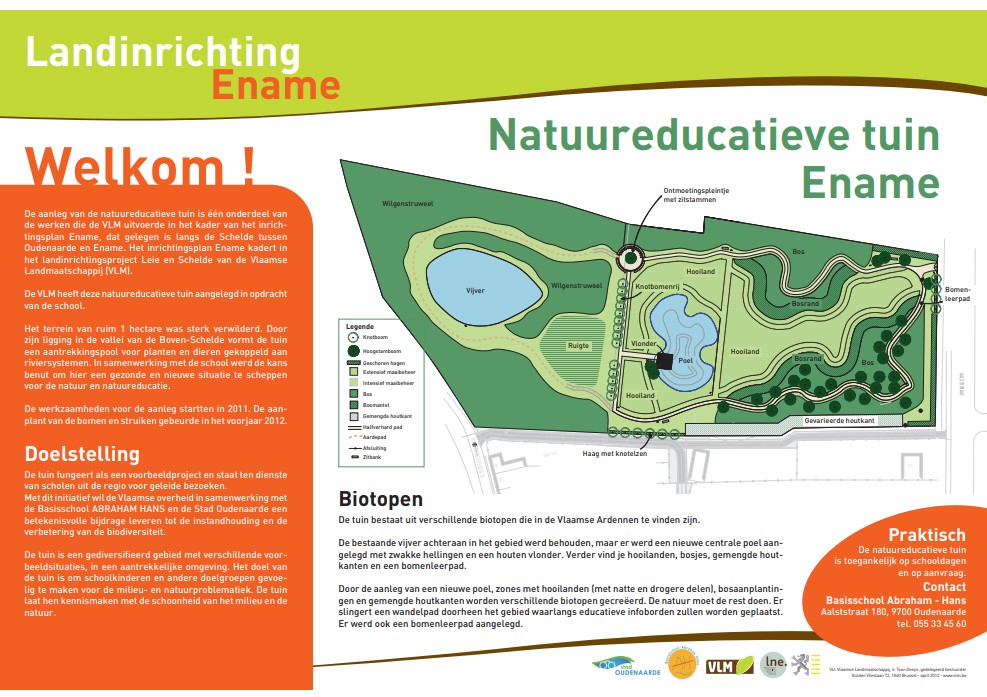 afbeelding van het infobord educatieve tuin