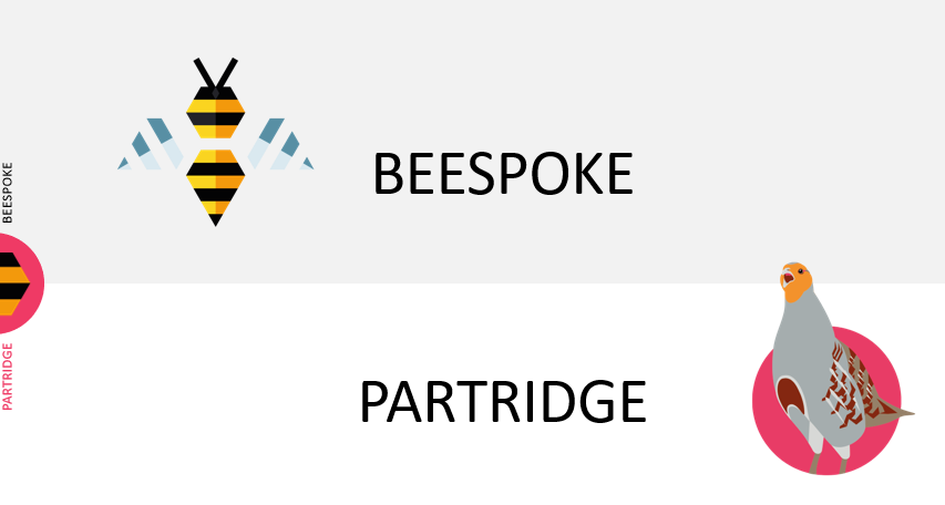 gecombineerde afbeelding Beespoke en Partridge