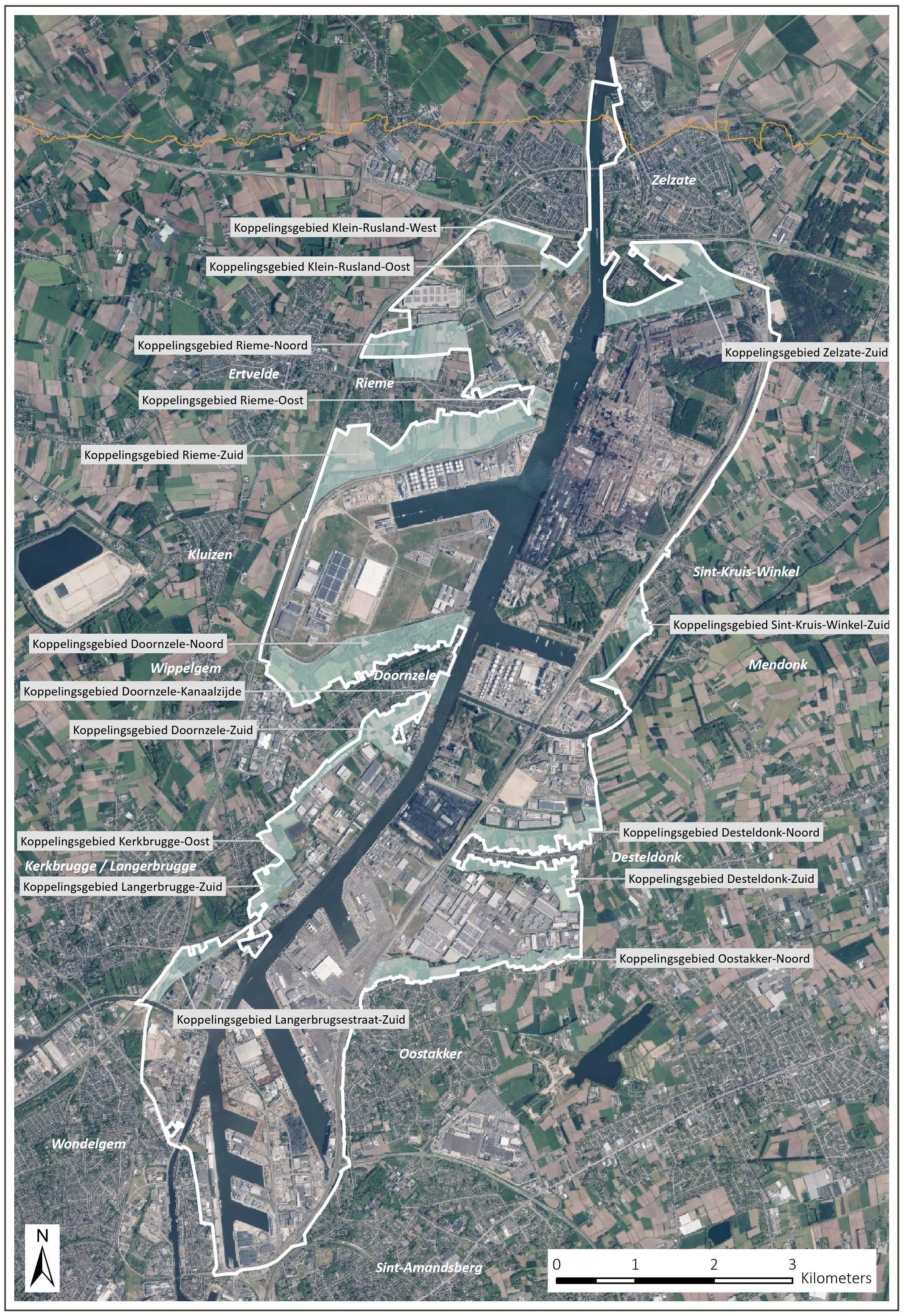 Kaart met de koppelingsgebieden groter zien? Klik hier