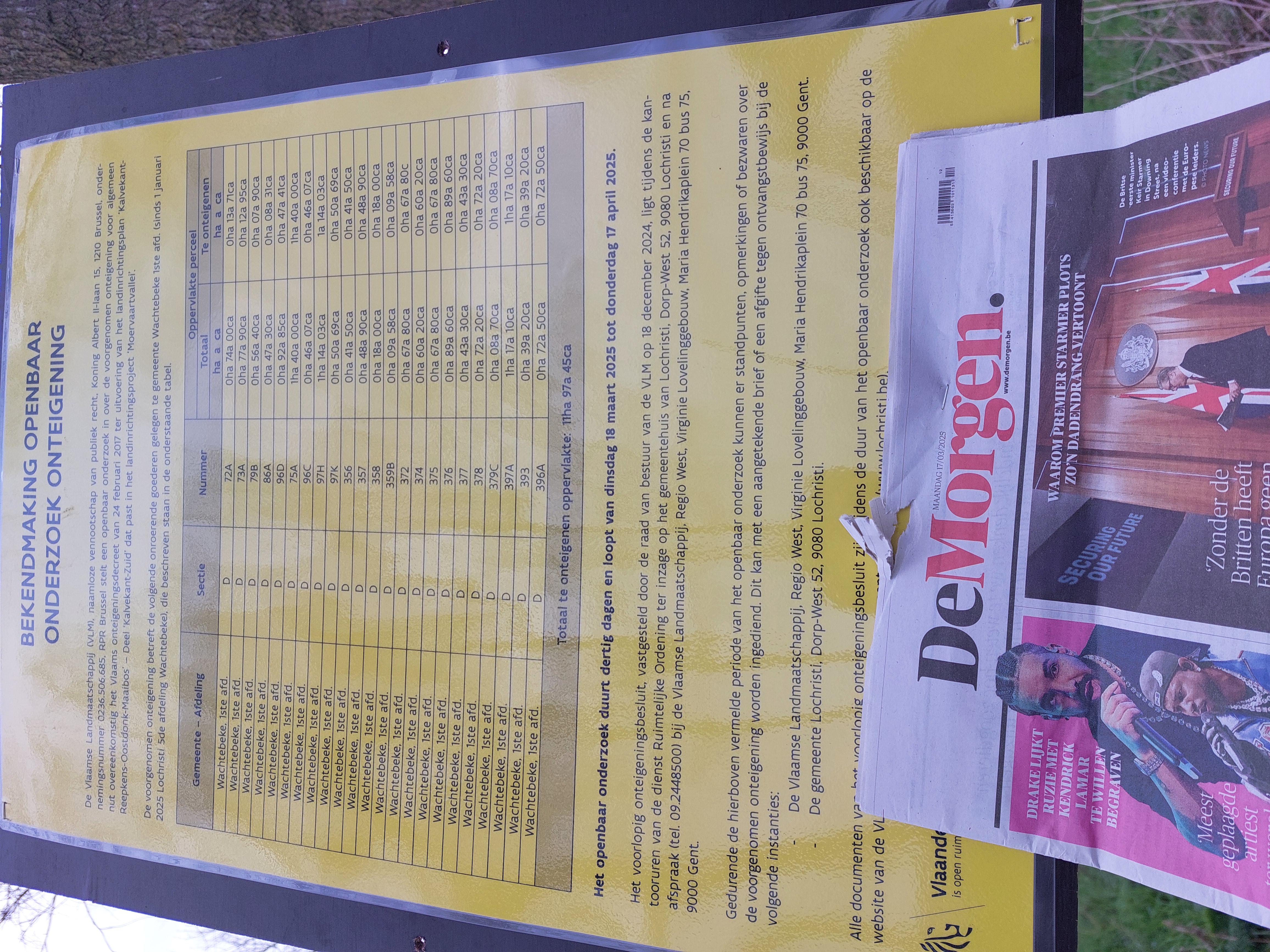 affiche openbaar onderzoek