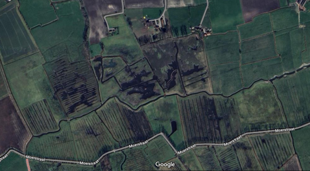Luchtfoto Google Maps Meetkerkse Moeren