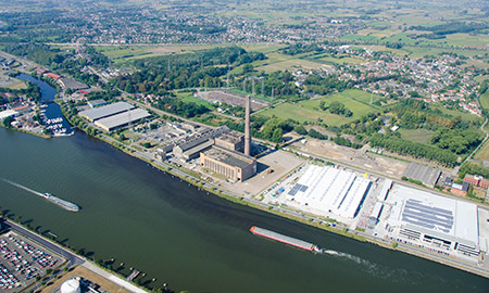 luchtfoto Langerbrugge-Zuid