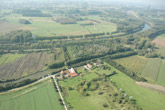 luchtfoto Scheldevallei ter hoogte van Kaaihoeve