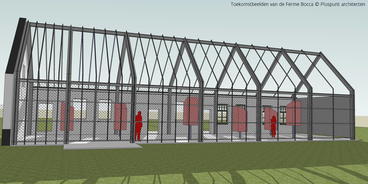 visualisatie toekomstbeeld ferme Bocca (c)Pluspunt Architecten