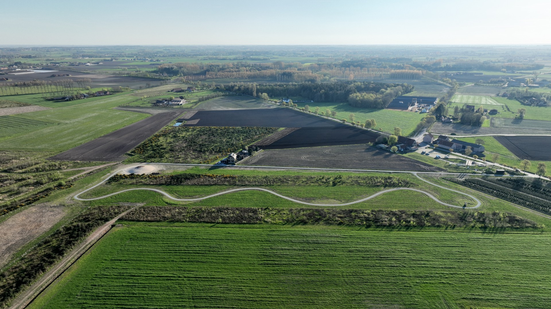 dronebeeld beleefpad (c) Tom Lagaeysse