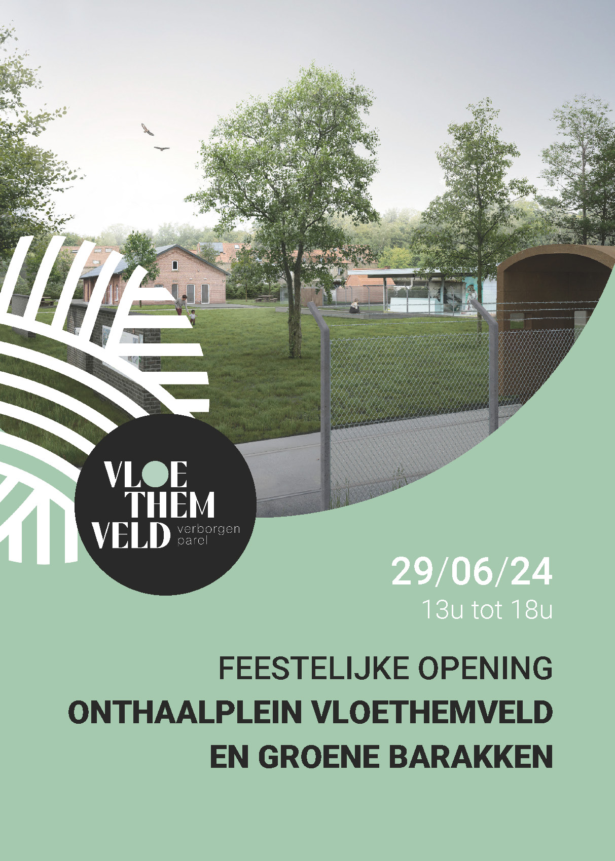 uitnodiging opening onthaalplein met toekomstbeeld 