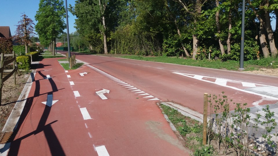 Fietspad langs de Oude Gentweg