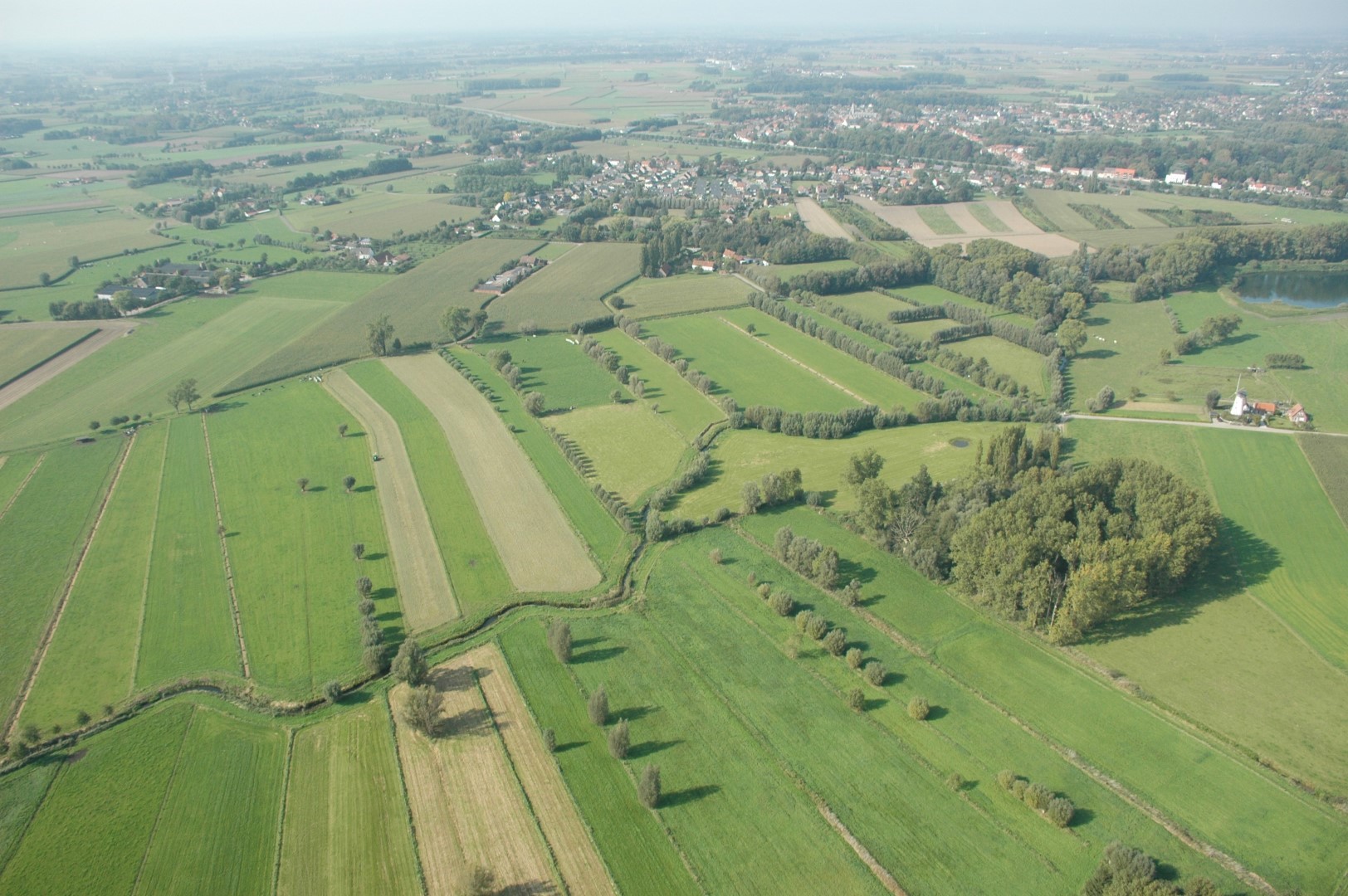 Vallei van de Oude Kale vanuit de lucht