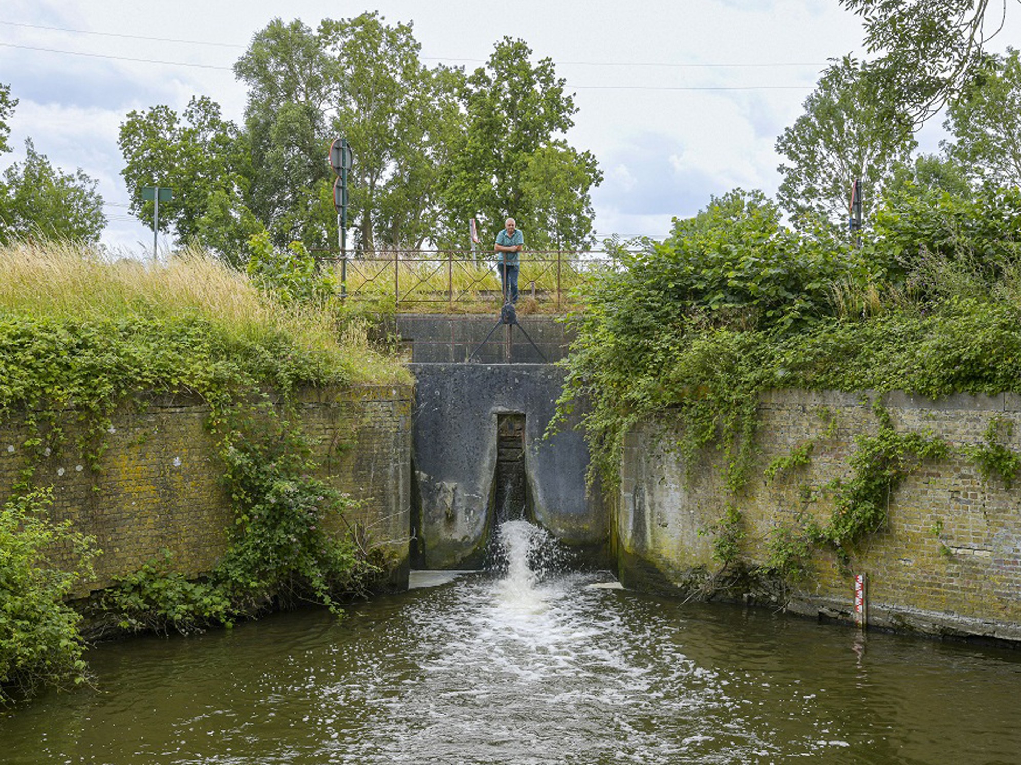 Sluis voor de renovatie, juli 2023