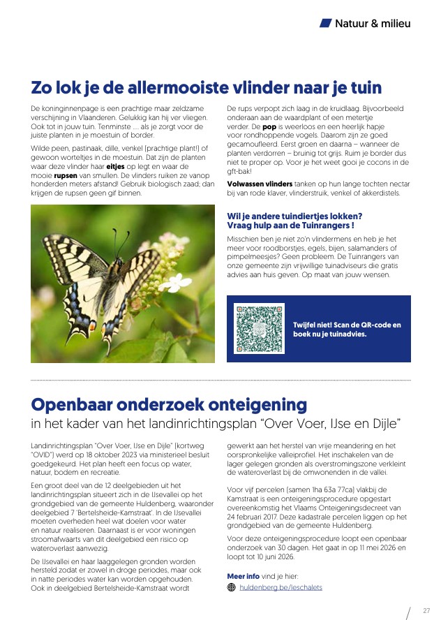 Publicatie infokrant Huldenberg