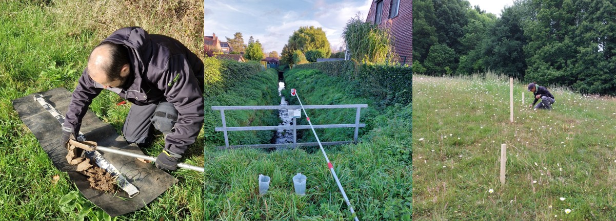 terreinwerkers in Raspaillebos en Markvallei