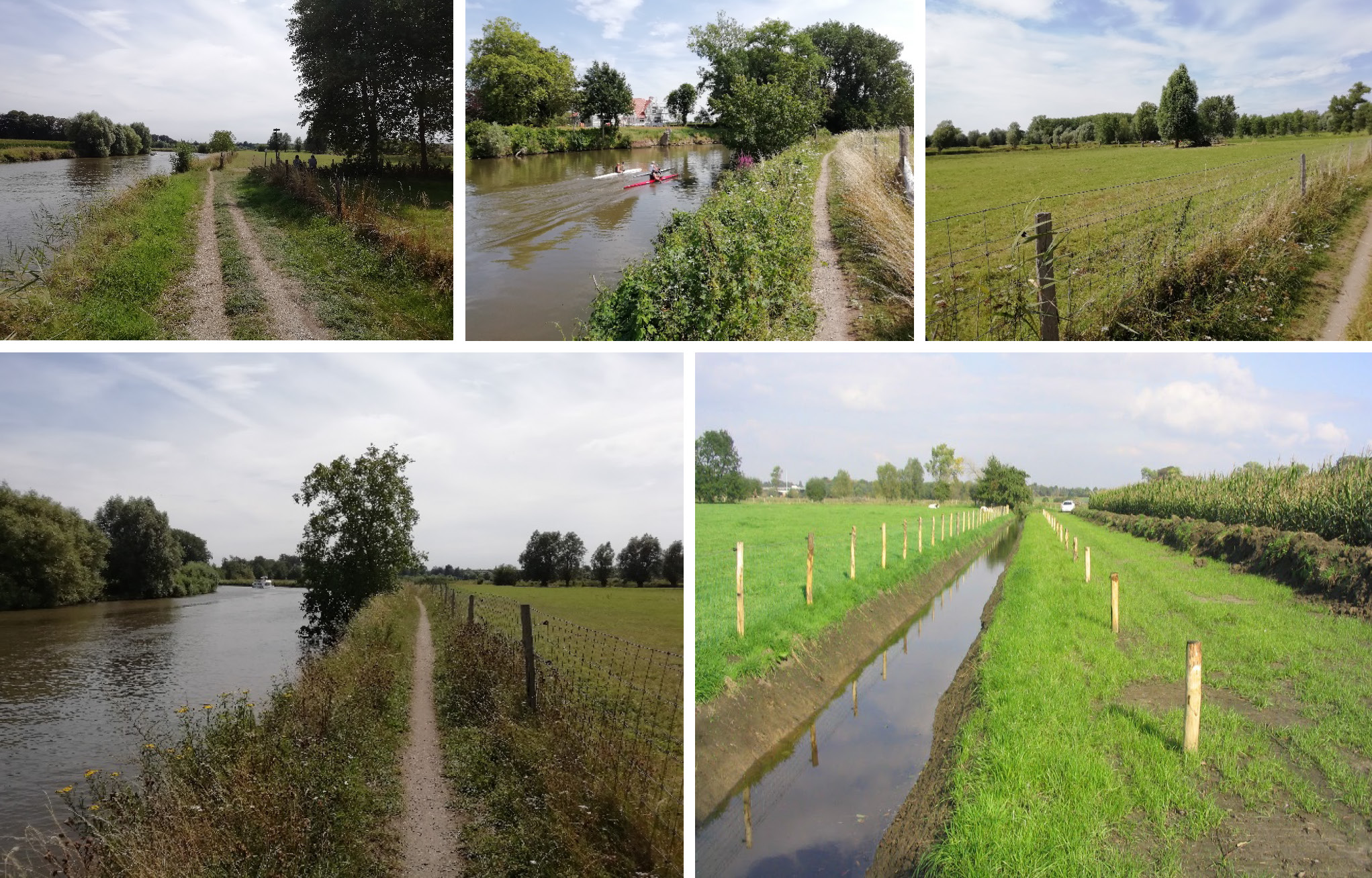 zicht op paden in gebied Keuzemeersen-Goedinge