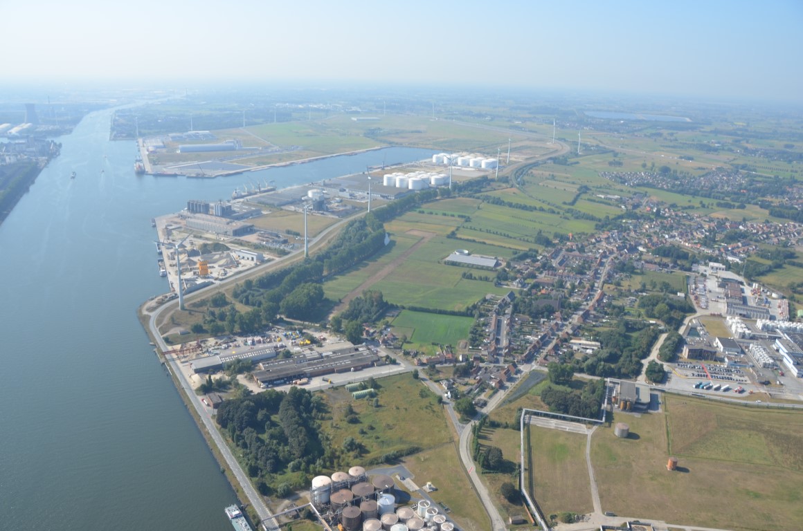 luchtfoto gebied Rieme-Oost