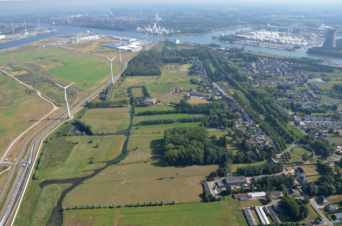 Doornzele-Noord vanuit de lucht