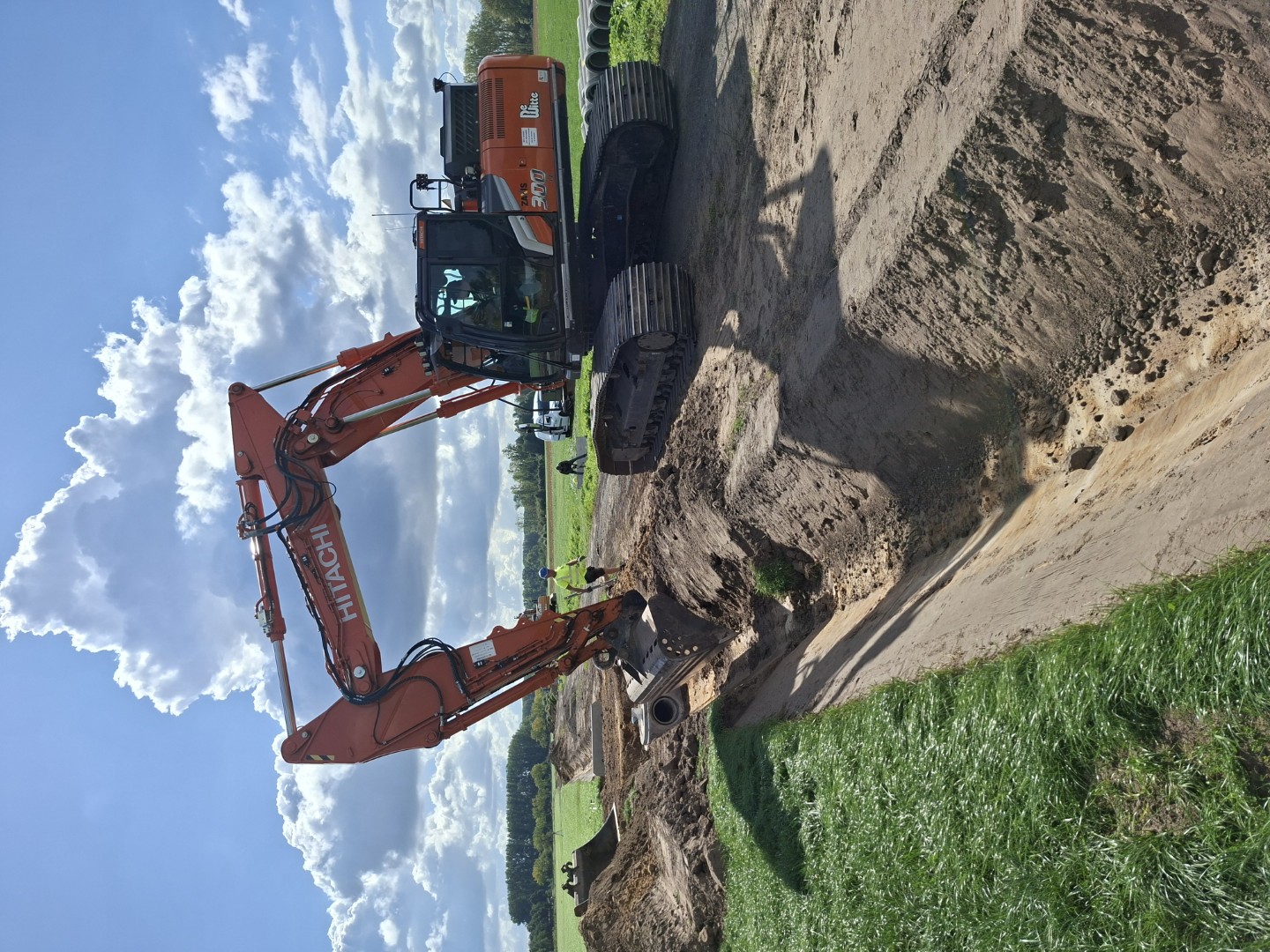 Mattestraatje tijdens de werken