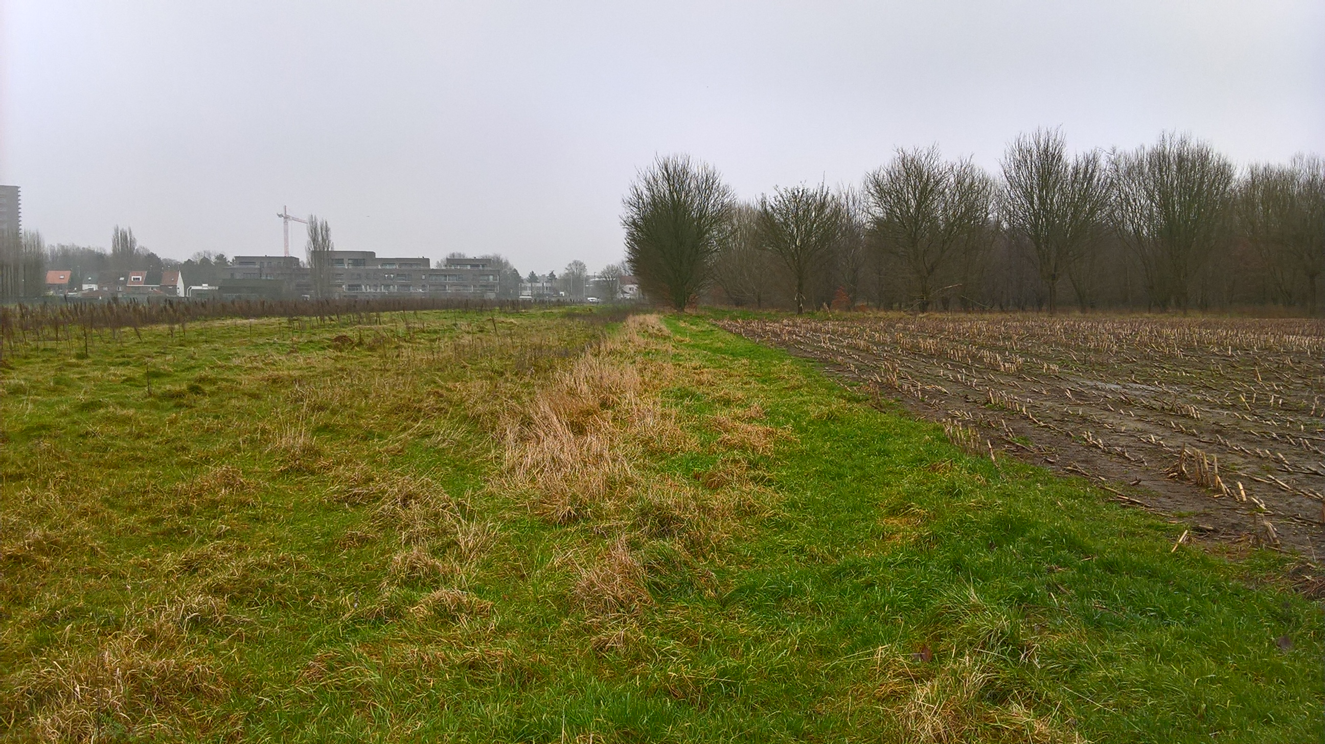 Locatie fietspad tussen het Moddermanpad en de N60 te Gent