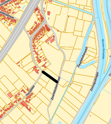 Situering Hondeleepad op kaart
