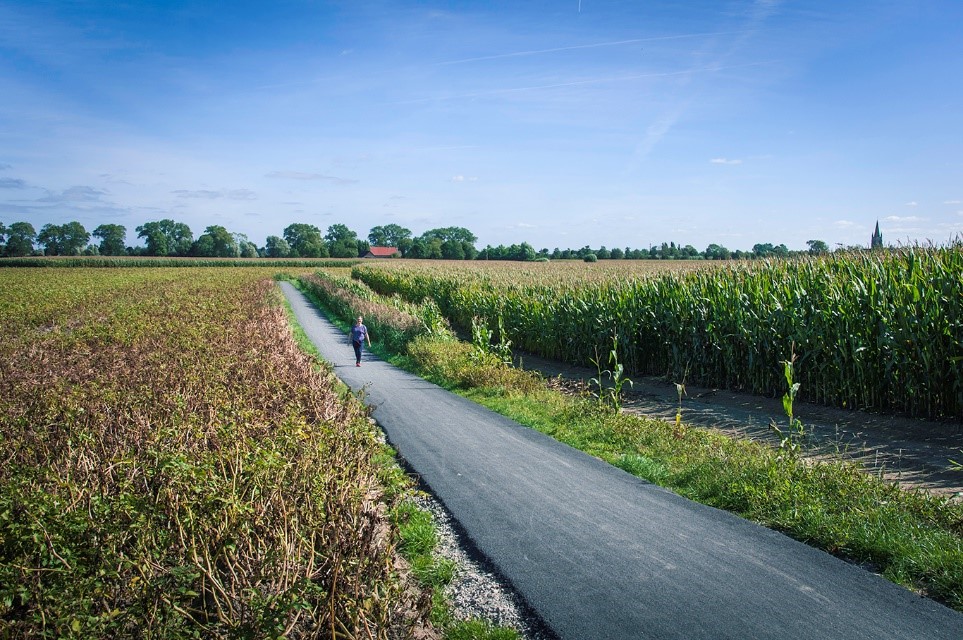 Zavelpad, nieuwe ligging en inrichting voor wandelaars en fietsers