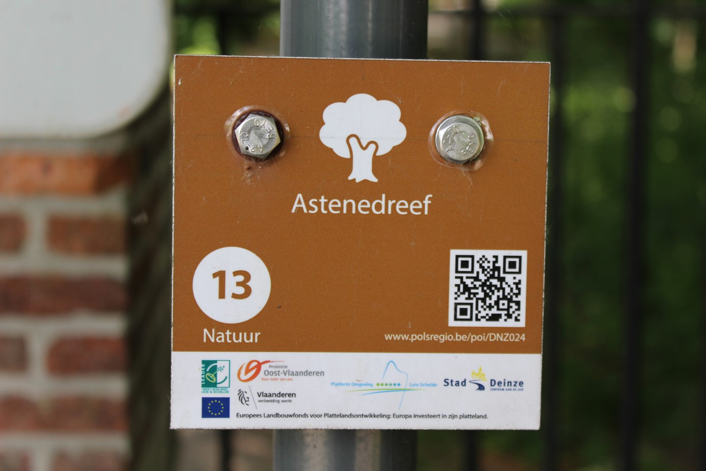 Recreatief bord Astenedreef