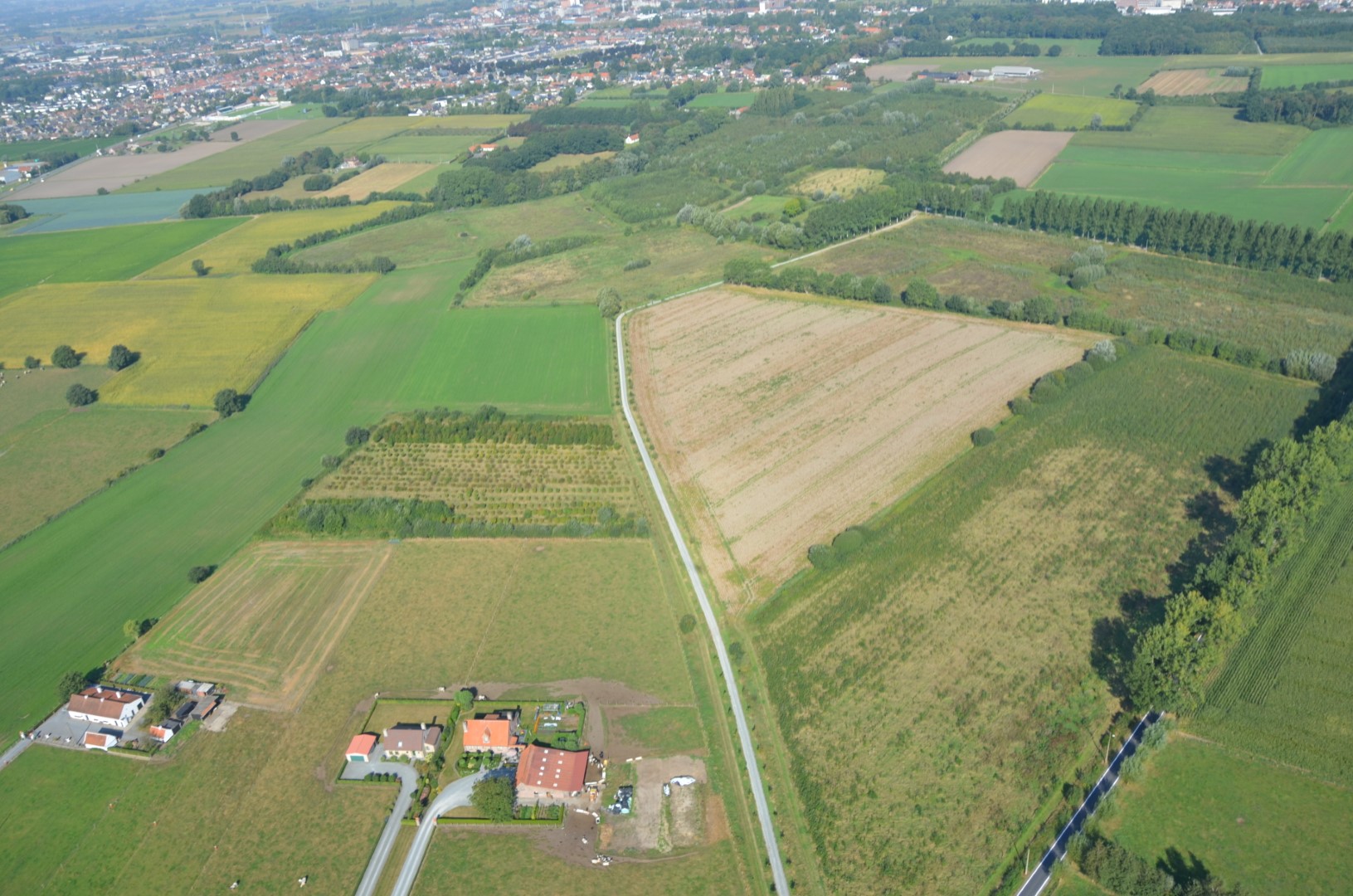 Stadsbos Deinze vanuit de lucht