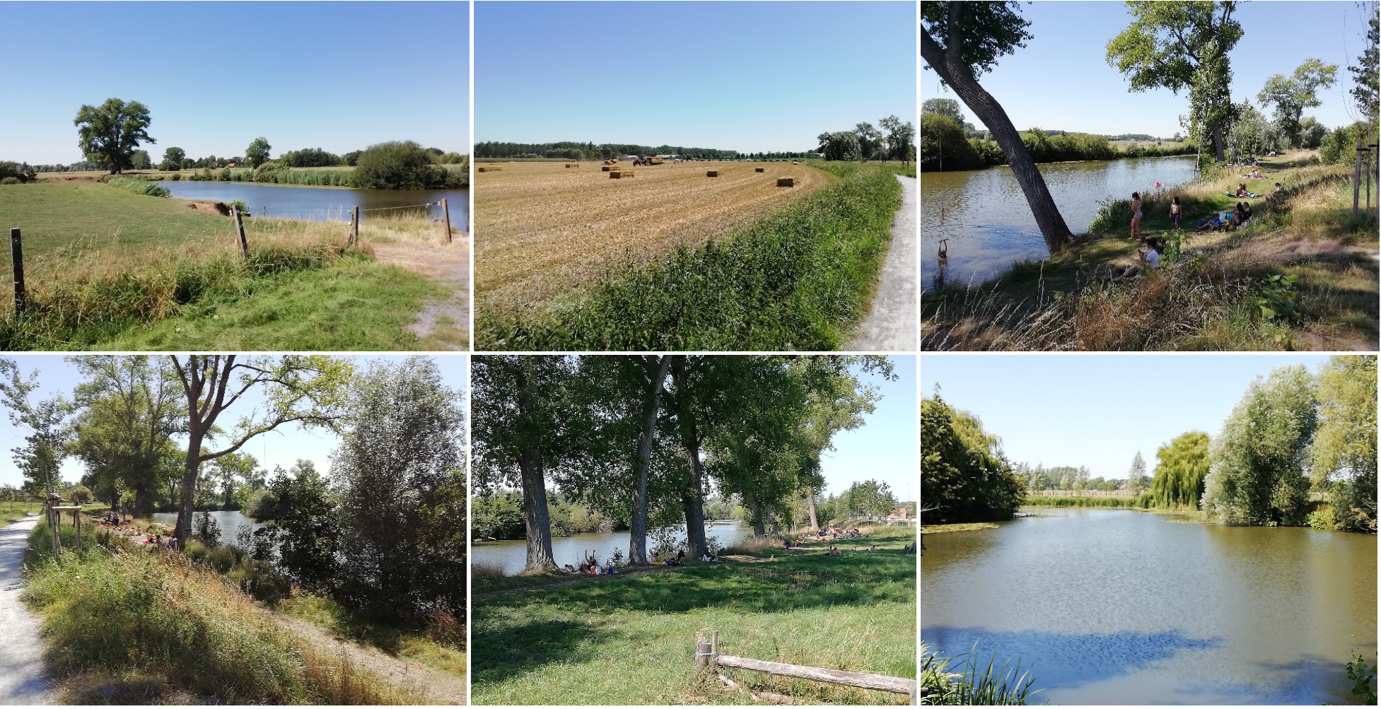 Maaigemdijk langs de Leie en omliggende percelen