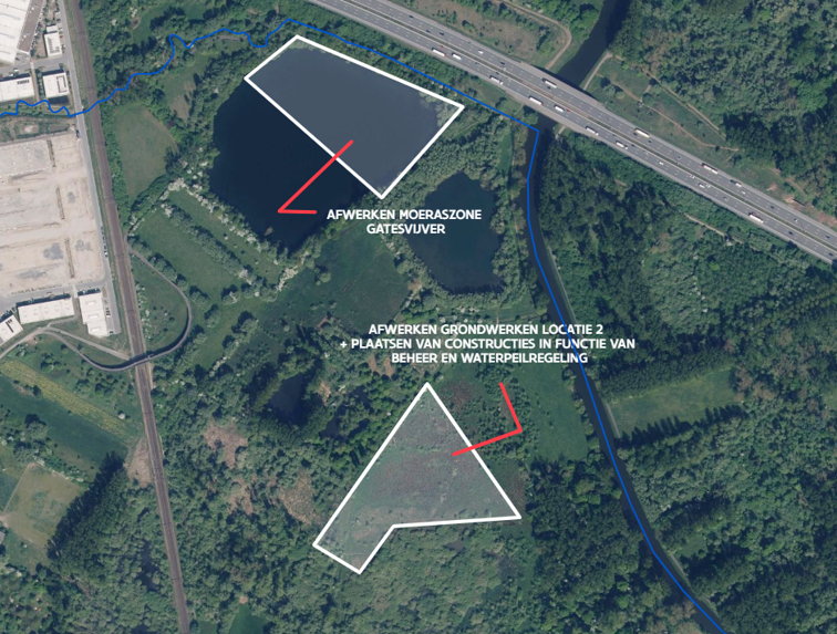 situering locatie 2 en Gatesvijver