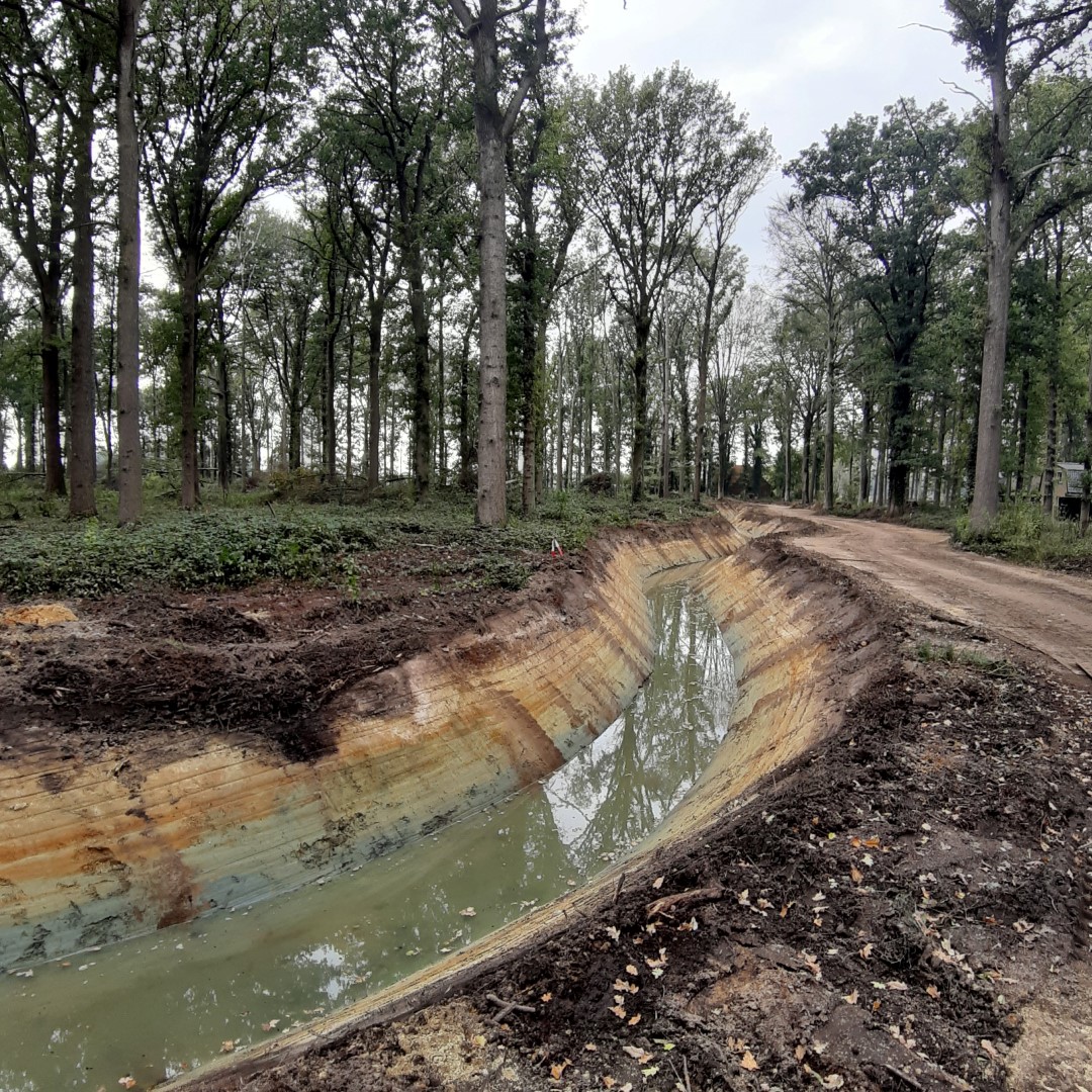 nieuwe bedding Blauwhuisbeek