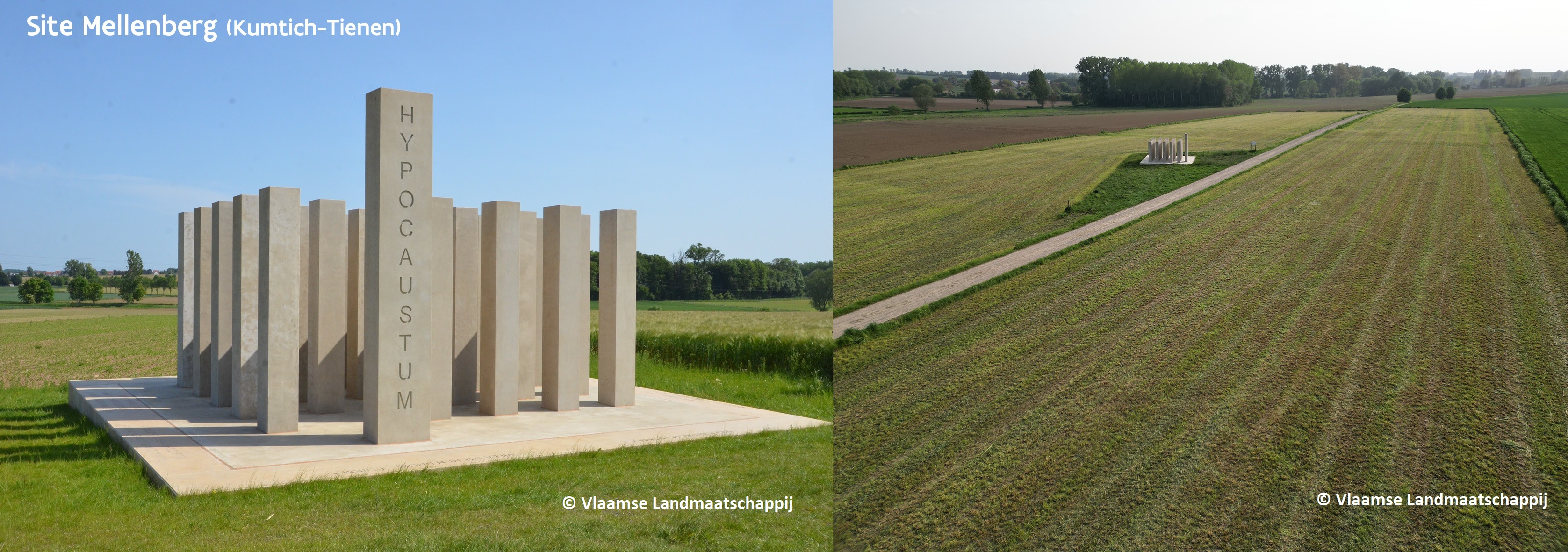 Twee foto's van site Mellenberg