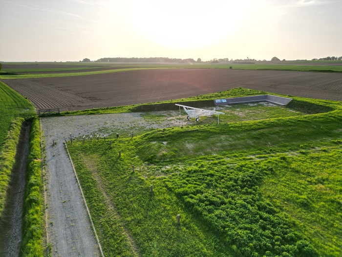 Dronebeeld site Honsem
