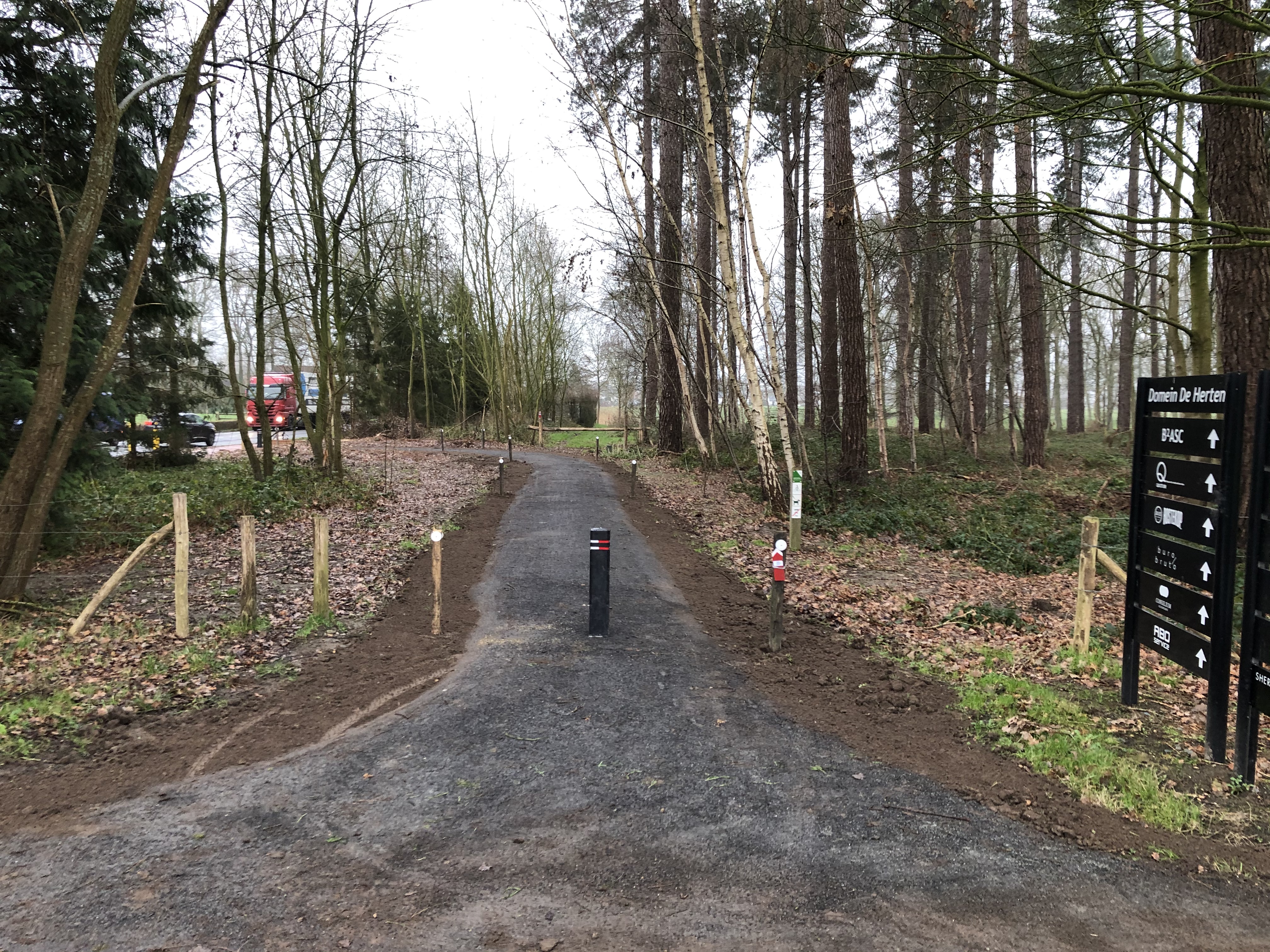 nieuwe fietsverbinding bij domein de cellen oostkamp 