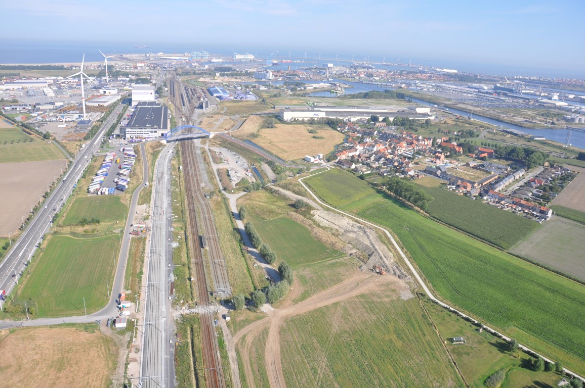 Zwankendamme vanuit de lucht