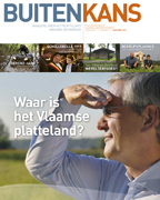cover Buitenkans 1: profielfoto Kris Peeters die in de verte kijkt: Waar is het Vlaamse platteland? 