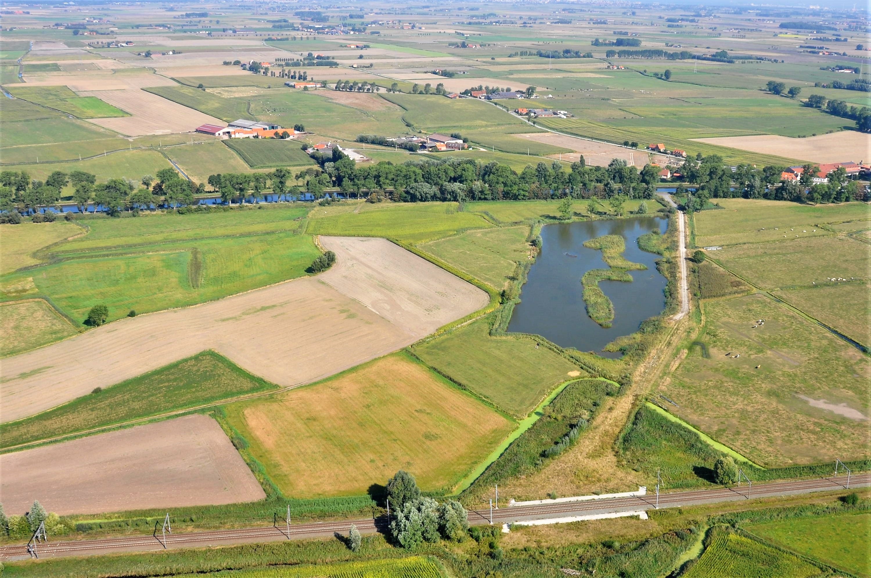 Landschap luchtfoto Kwetshage