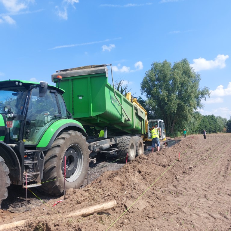 Aanleg onderfundering pad3