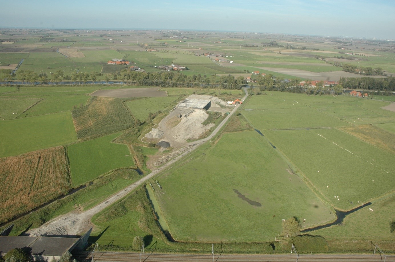 Luchtfoto omgeving spookbruggen, 2011