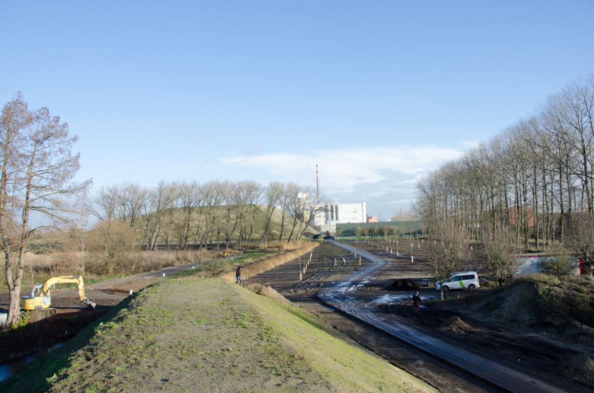 Fietsas vanaf uitkijkheuvel