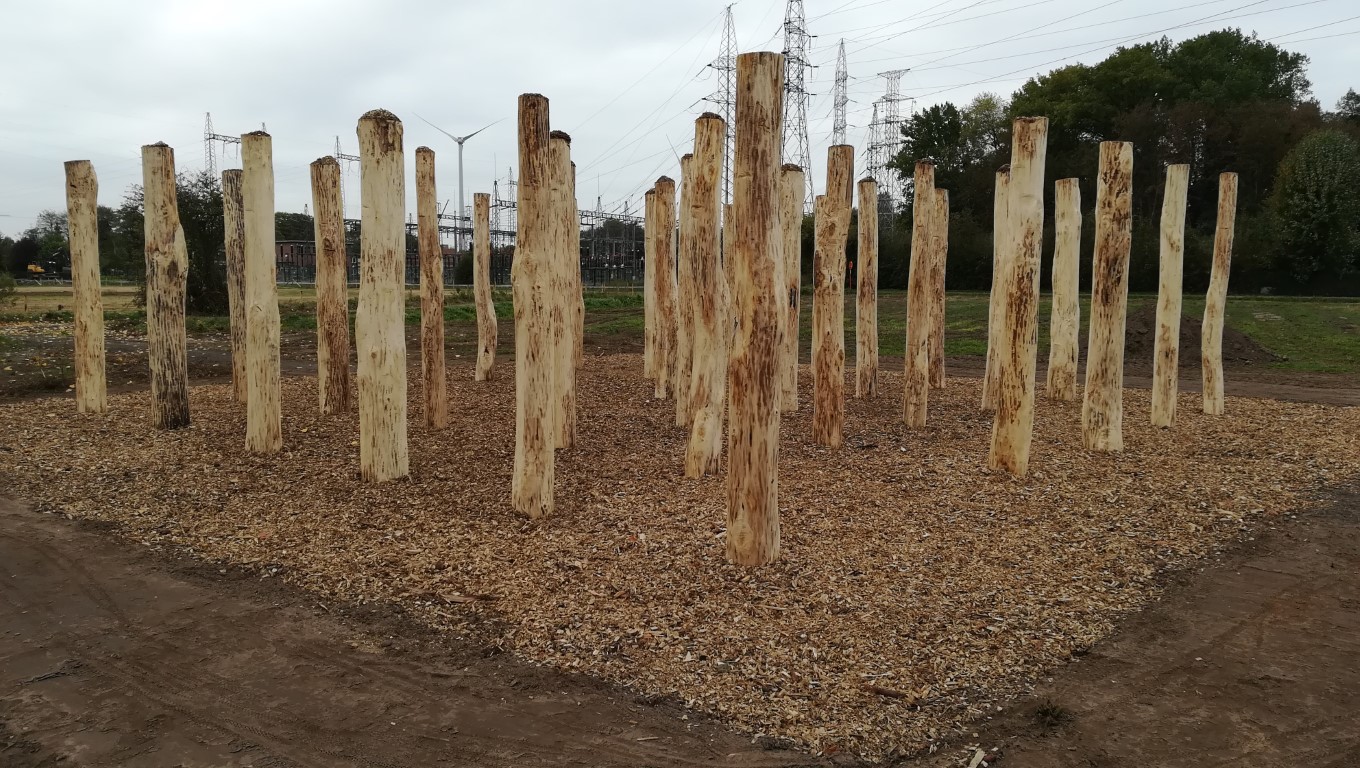 Avontuurlijke speelmogelijkheden in het palenpark