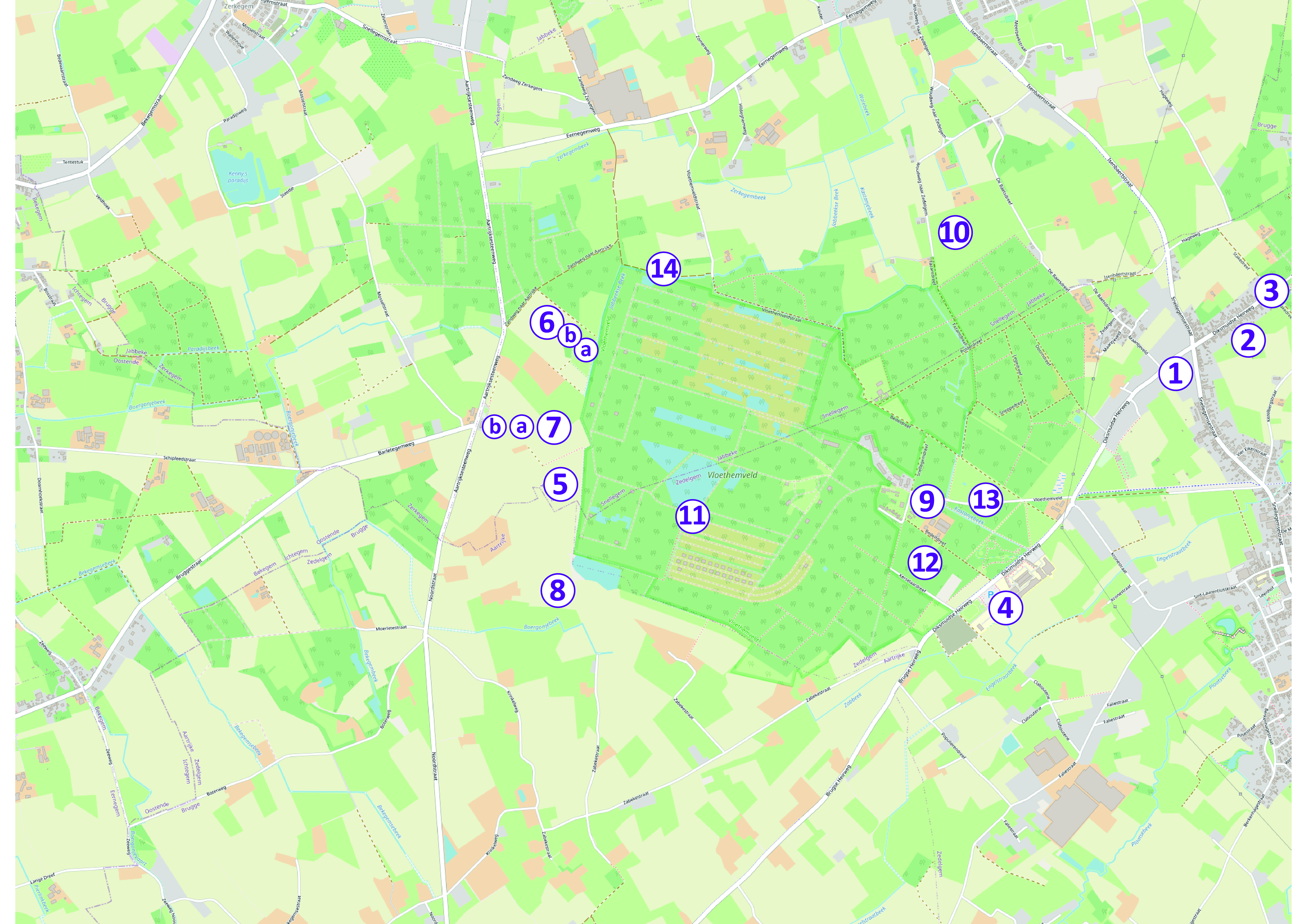 Situeringskaart inrichtingswerken