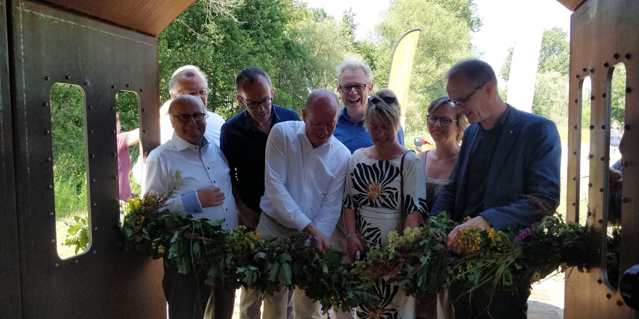 Offciële opening van de picknickplek op de Oude Spoorwegbedding