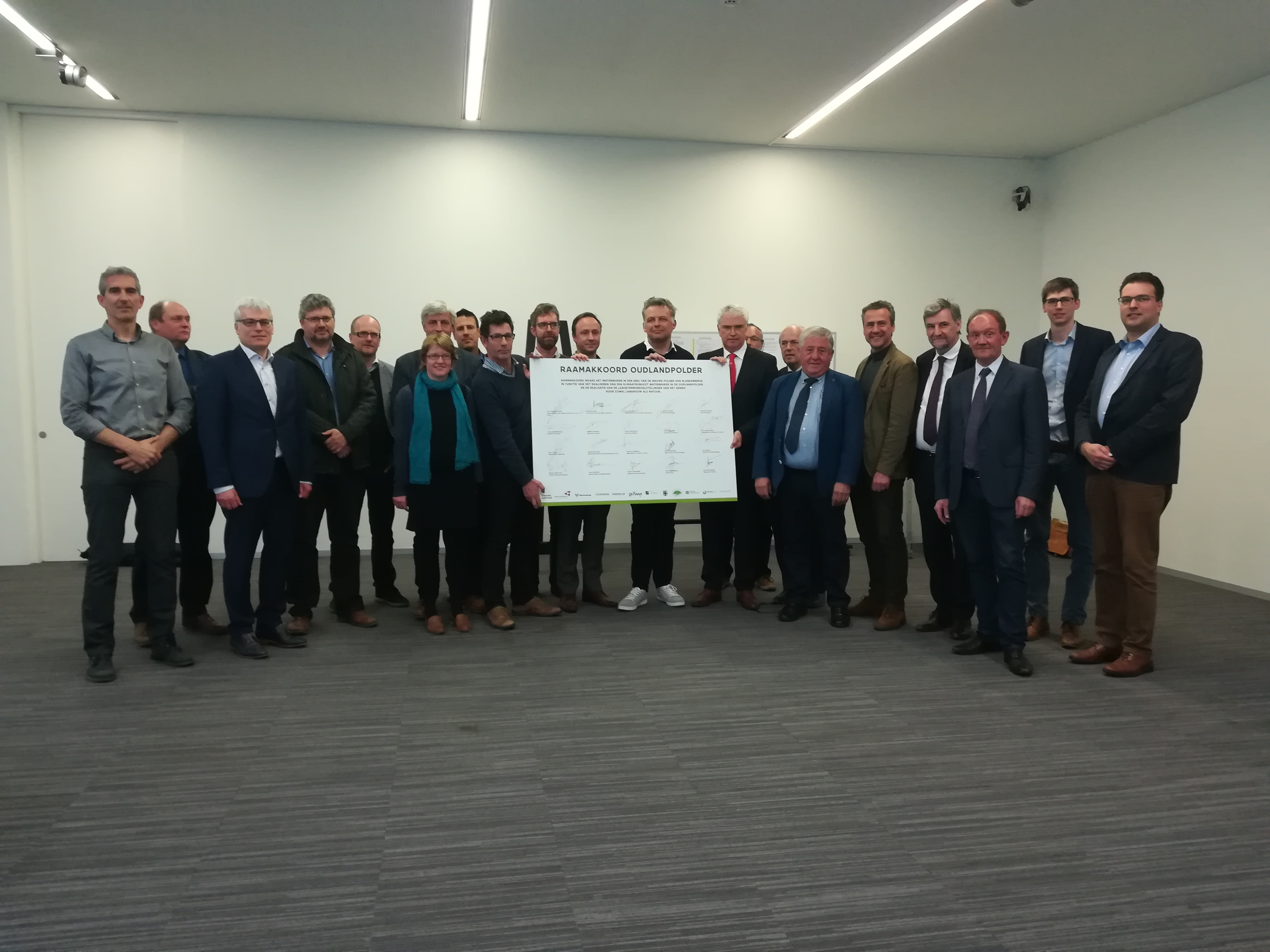 ondertekening raamakkoord oudlandpolder met partners