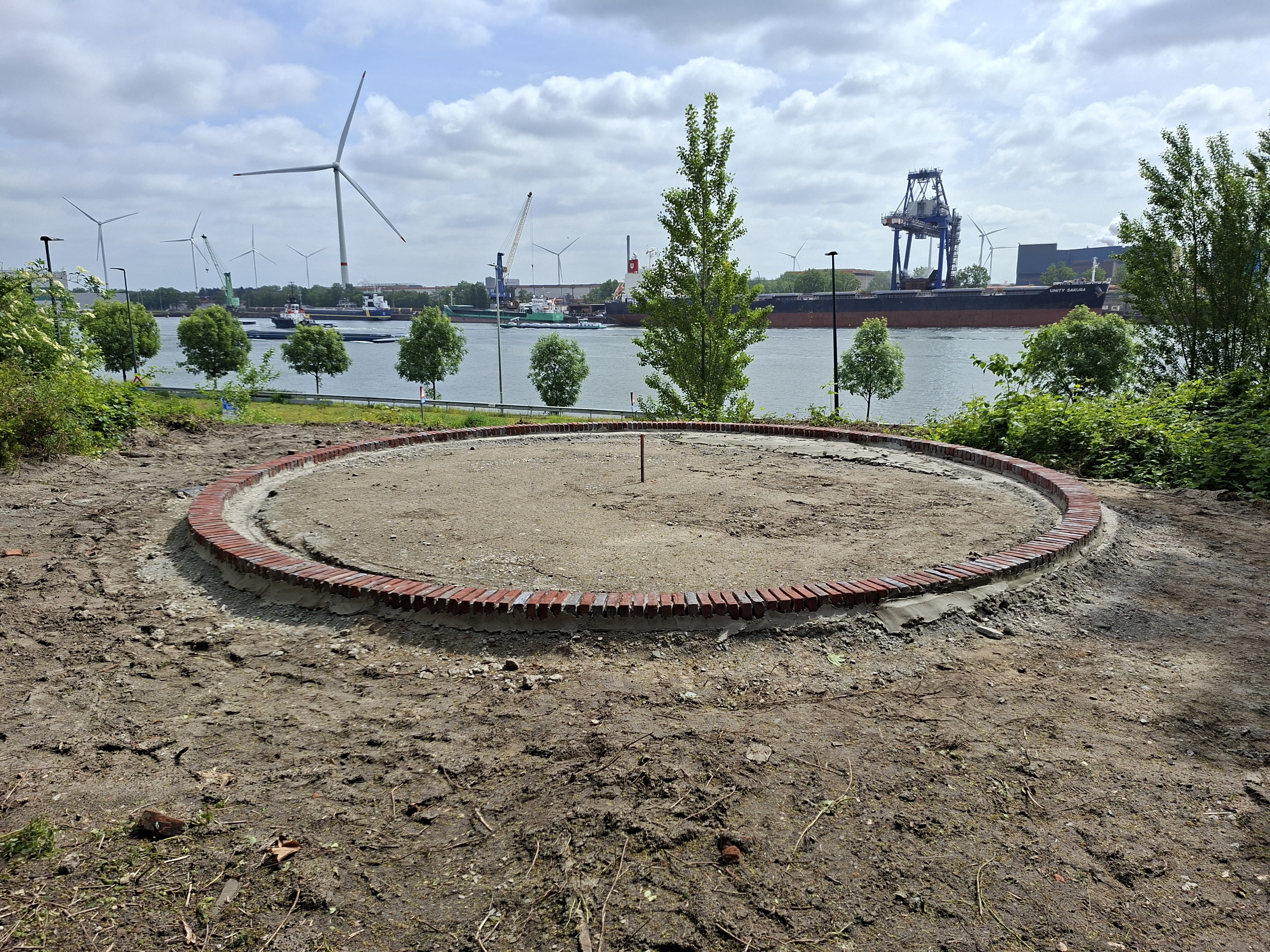 Uitkijkpunt op kanaal