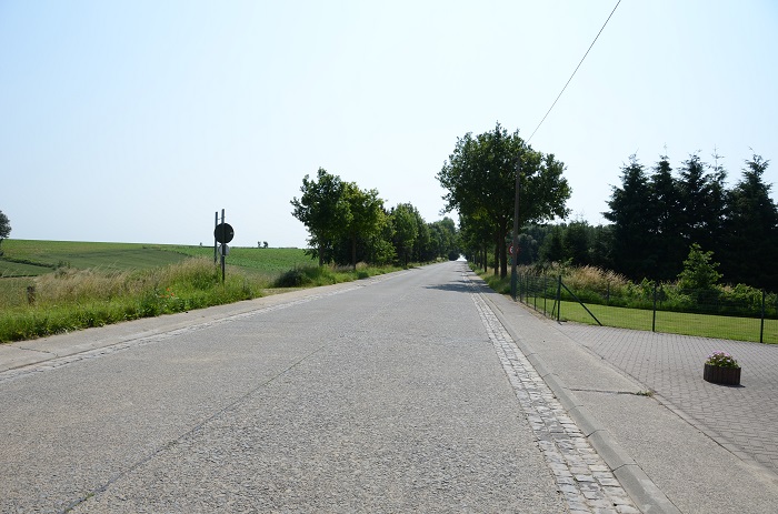 Toont plaats fietspad Opvelp-Meldert